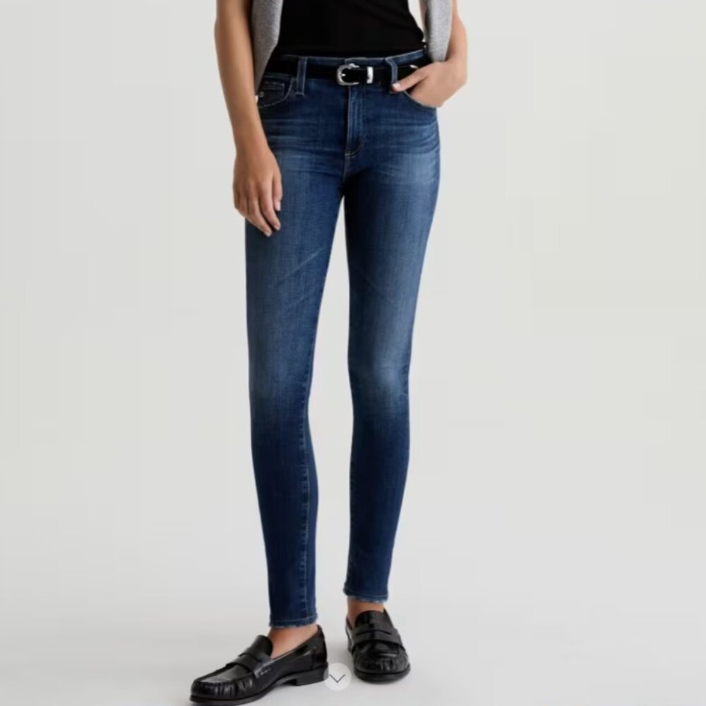 AG Adriano Goldschmied Farrah Ankle High Rise Skinny Jeans Dark Wash 27
